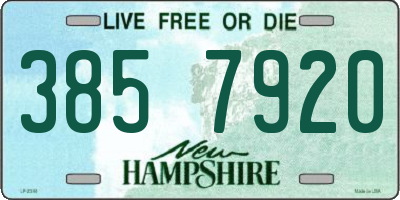 NH license plate 3857920