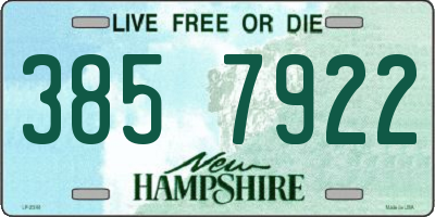 NH license plate 3857922