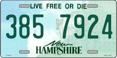 NH license plate 3857924