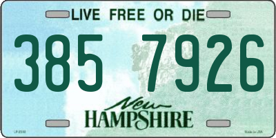 NH license plate 3857926