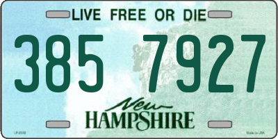 NH license plate 3857927