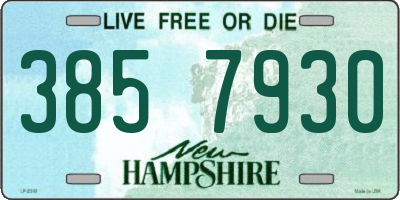 NH license plate 3857930