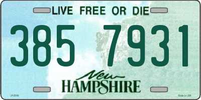 NH license plate 3857931