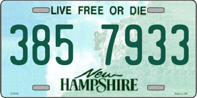 NH license plate 3857933