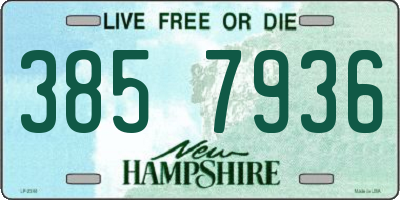 NH license plate 3857936