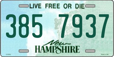 NH license plate 3857937