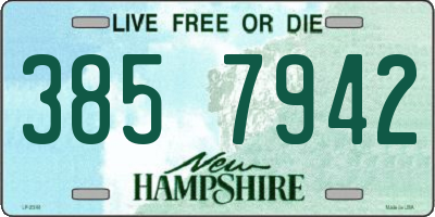 NH license plate 3857942