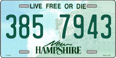 NH license plate 3857943