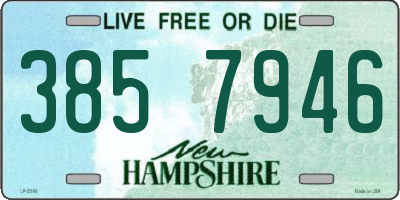 NH license plate 3857946