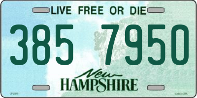 NH license plate 3857950