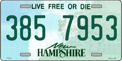 NH license plate 3857953