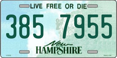 NH license plate 3857955