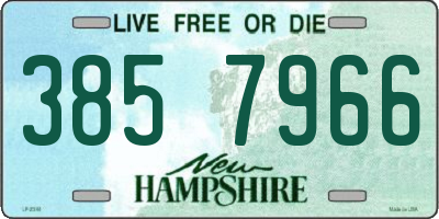 NH license plate 3857966