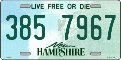 NH license plate 3857967