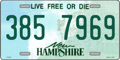 NH license plate 3857969