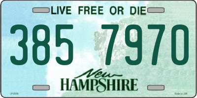 NH license plate 3857970