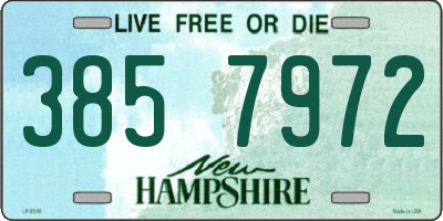 NH license plate 3857972