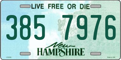 NH license plate 3857976