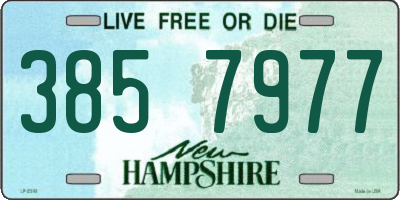 NH license plate 3857977