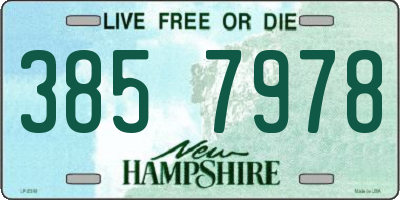 NH license plate 3857978