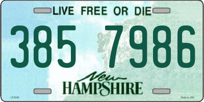 NH license plate 3857986