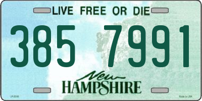 NH license plate 3857991