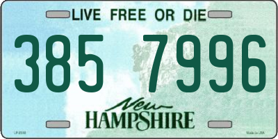 NH license plate 3857996