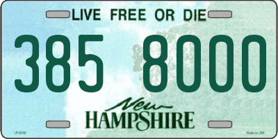 NH license plate 3858000