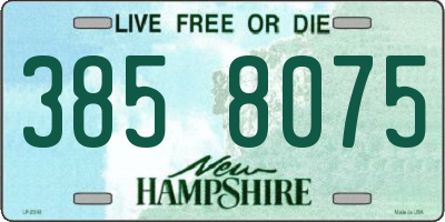 NH license plate 3858075
