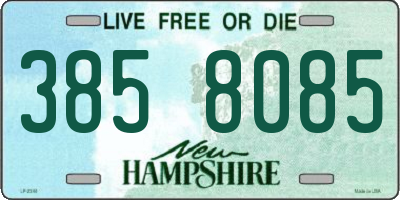 NH license plate 3858085