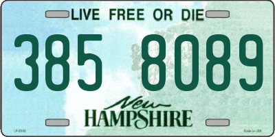NH license plate 3858089