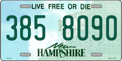 NH license plate 3858090