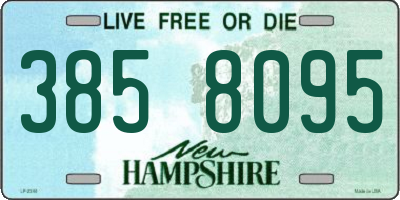 NH license plate 3858095