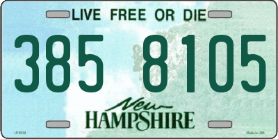 NH license plate 3858105