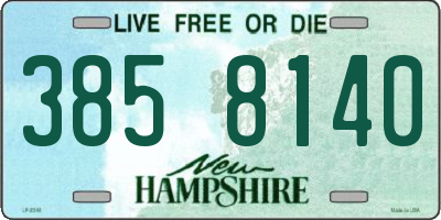 NH license plate 3858140