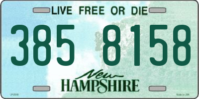 NH license plate 3858158