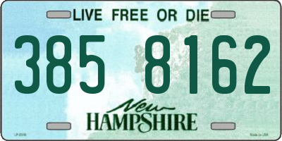 NH license plate 3858162