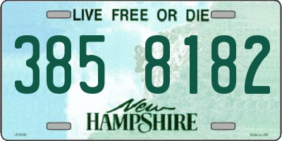 NH license plate 3858182