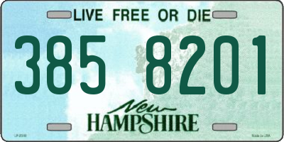 NH license plate 3858201