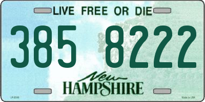 NH license plate 3858222