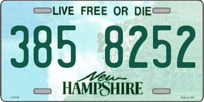 NH license plate 3858252