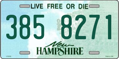 NH license plate 3858271