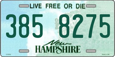 NH license plate 3858275