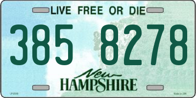NH license plate 3858278