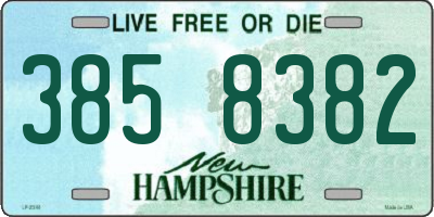 NH license plate 3858382