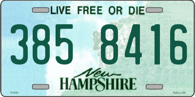NH license plate 3858416