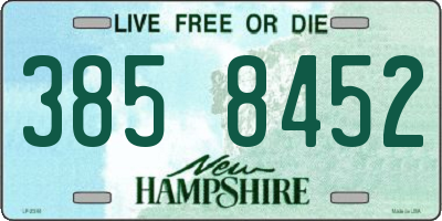 NH license plate 3858452