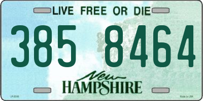 NH license plate 3858464
