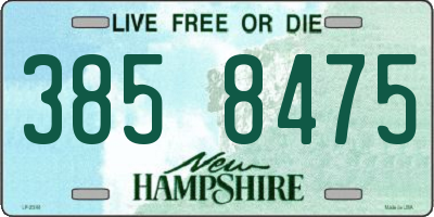 NH license plate 3858475