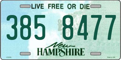 NH license plate 3858477